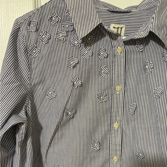 A newday Navy Striped Button Down Shirt - Picture 2 of 6